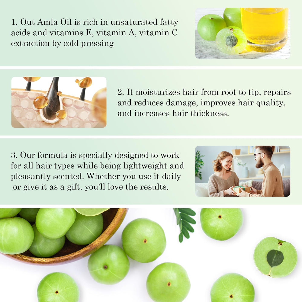 Cuidado del cuero cabelludo con Amla para reducir la sequedad.