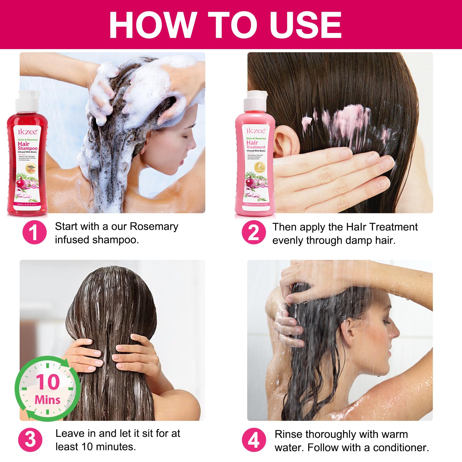 Cabello brillante y saludable gracias a la fórmula.