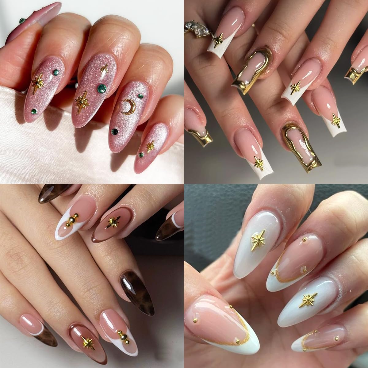 FSpronail cuentas caviar oro 2.0mm, textura notable para uñas.