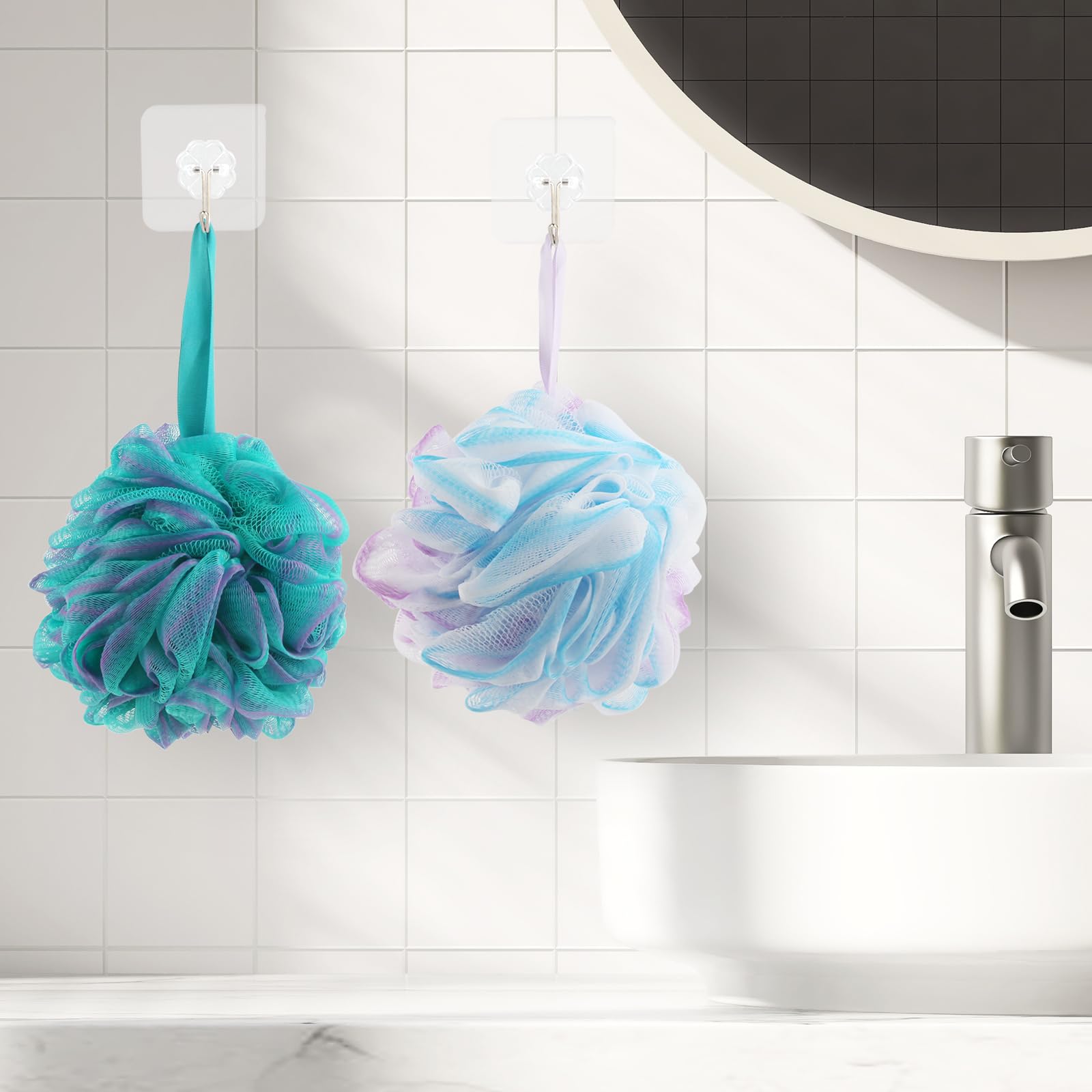 Lufa ducha Fu Store secado fácil gracias al nudo de colgar.