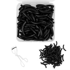 Fukaisu repuestos para rizador de pestañas Tweezerman, caucho negro para un rizo suave