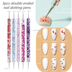 FULINJOY bolígrafos puntos uñas, punta de 2.5 mm para detalles grandes.