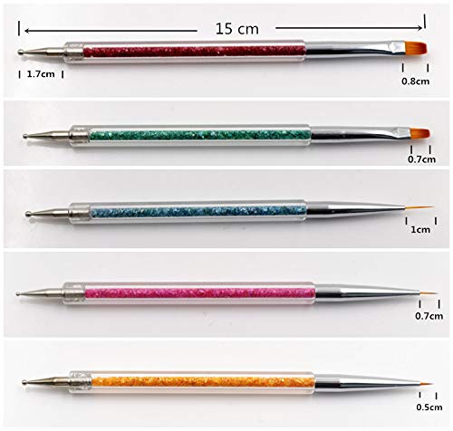 FULINJOY delineador de uñas, punta fina para trazos nítidos.