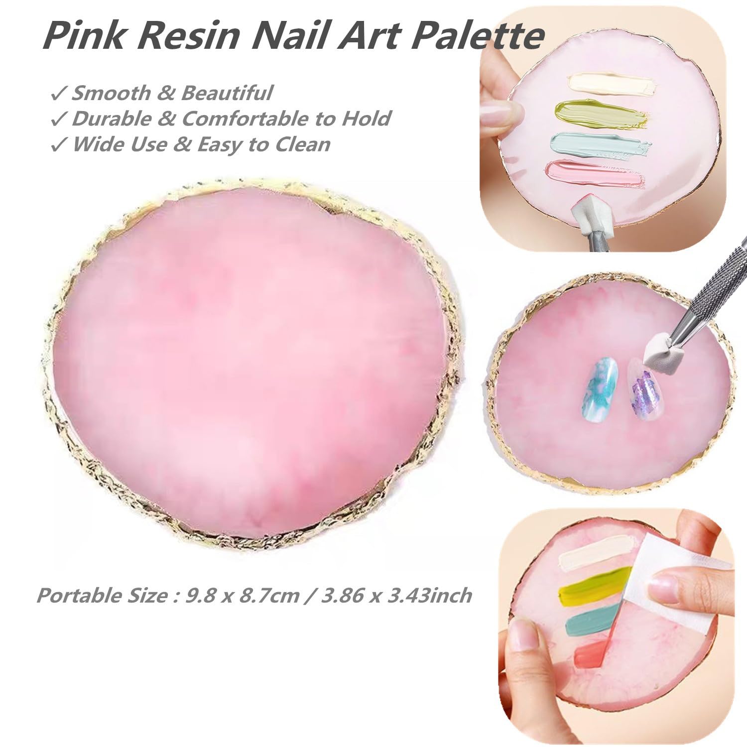 FULINJOY paleta de resina para mezclar colores con precisión