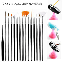 FULINJOY pluma punteadora de uñas con extremo 2,5 mm para puntos medios.