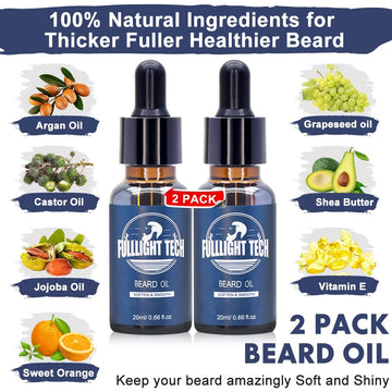 Spray de vitaminas FULLLIGHT TECH para barba y distribución uniforme.