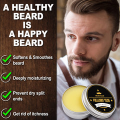 Bálsamo para barba FULLLIGHT TECH aplicación fácil para peinar y hidratar