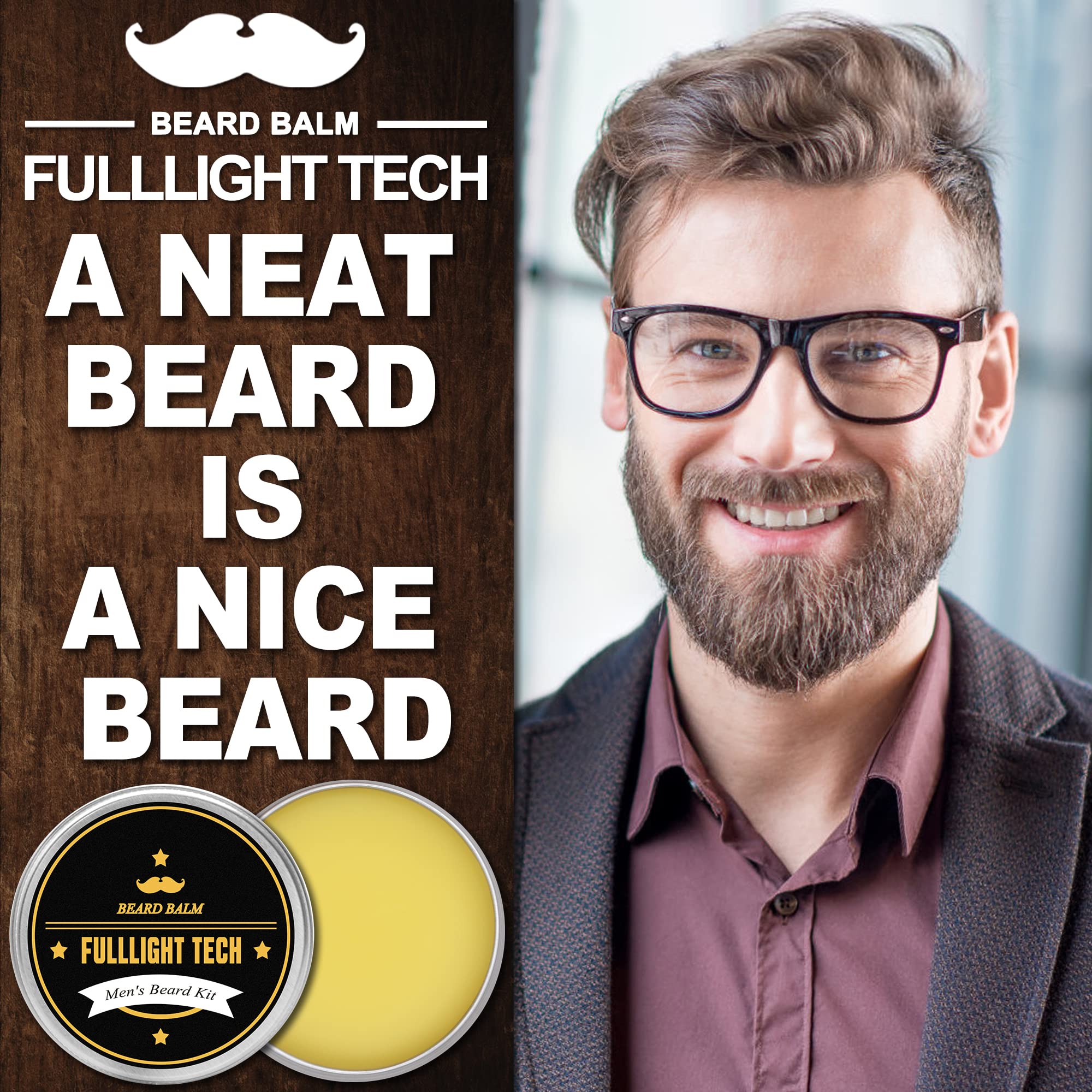 Bálsamo para barba FULLLIGHT TECH aporta brillo natural y aspecto más arreglado