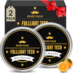 Bálsamo para barba FULLLIGHT TECH empaque cítrico de doble paquete para regalo