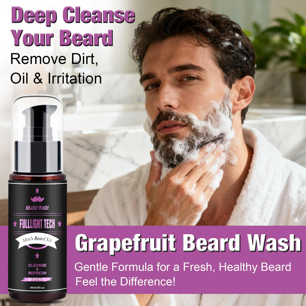Aceite para barba pomelo de FULLLIGHT TECH, ofrece flexibilidad y suavidad.