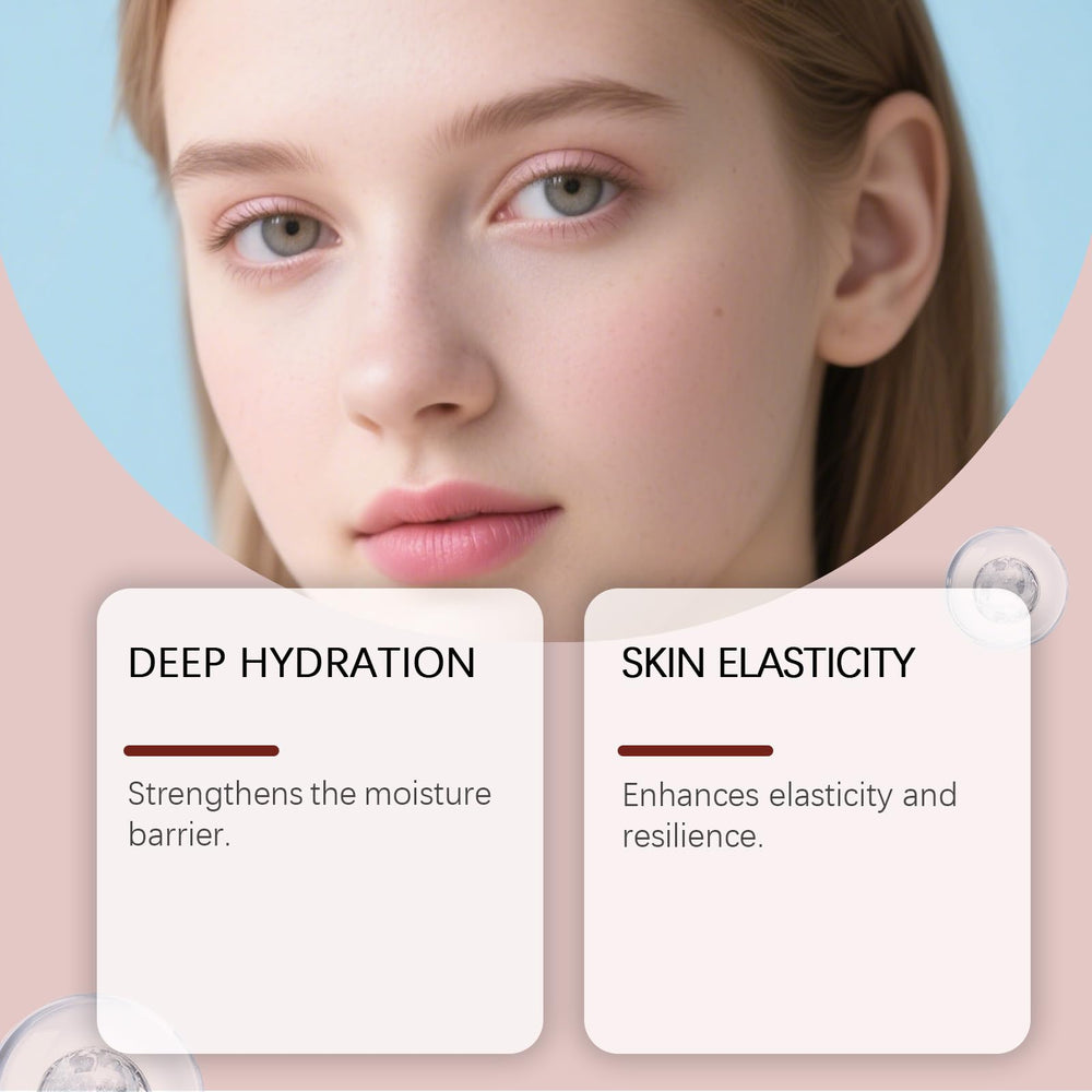 FullMeet Calcium Multi Balm application close-up, smooth glide across lips, eyes, and neck.