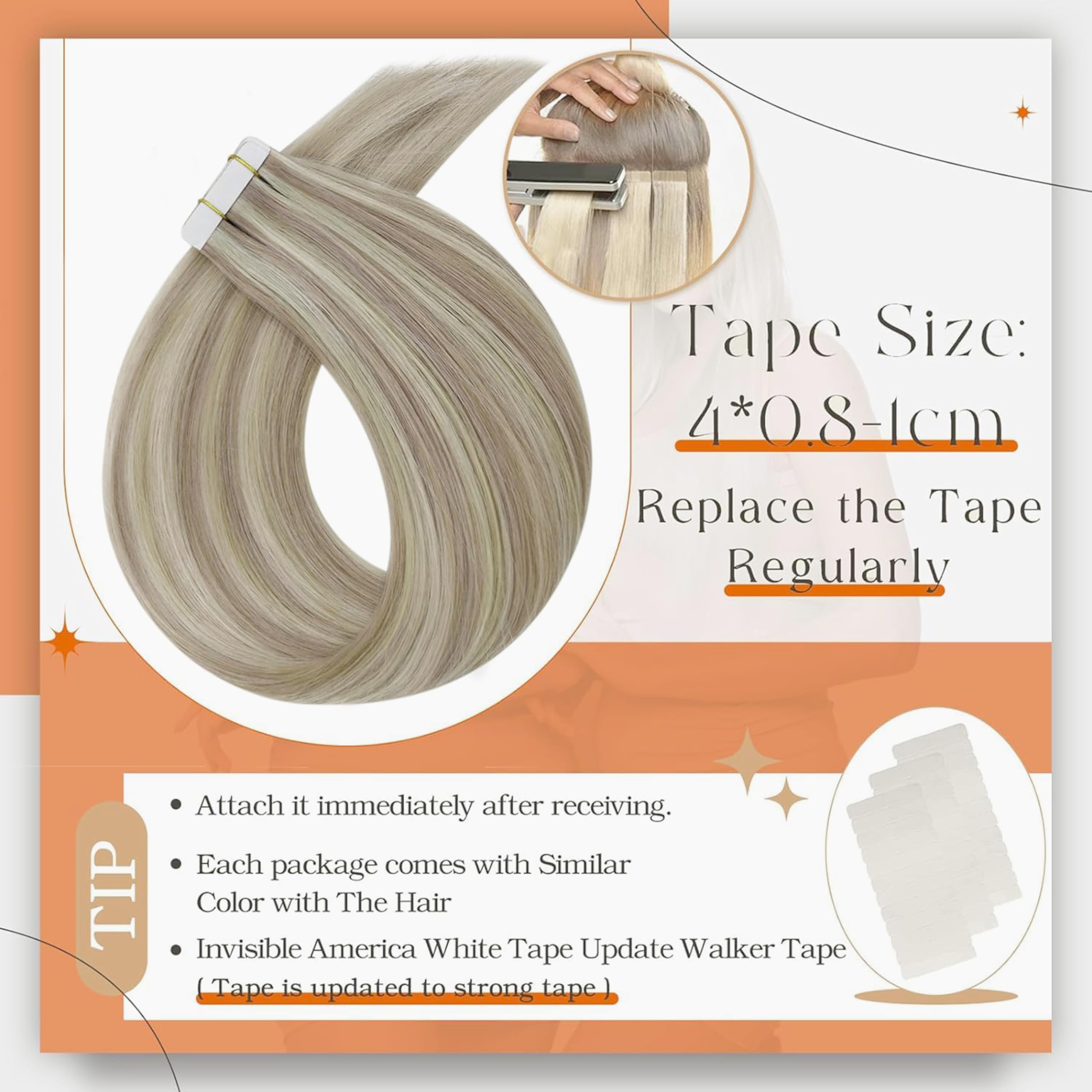 Adhesivo doble cara de Full Shine, seguro y cómodo para fijación discreta