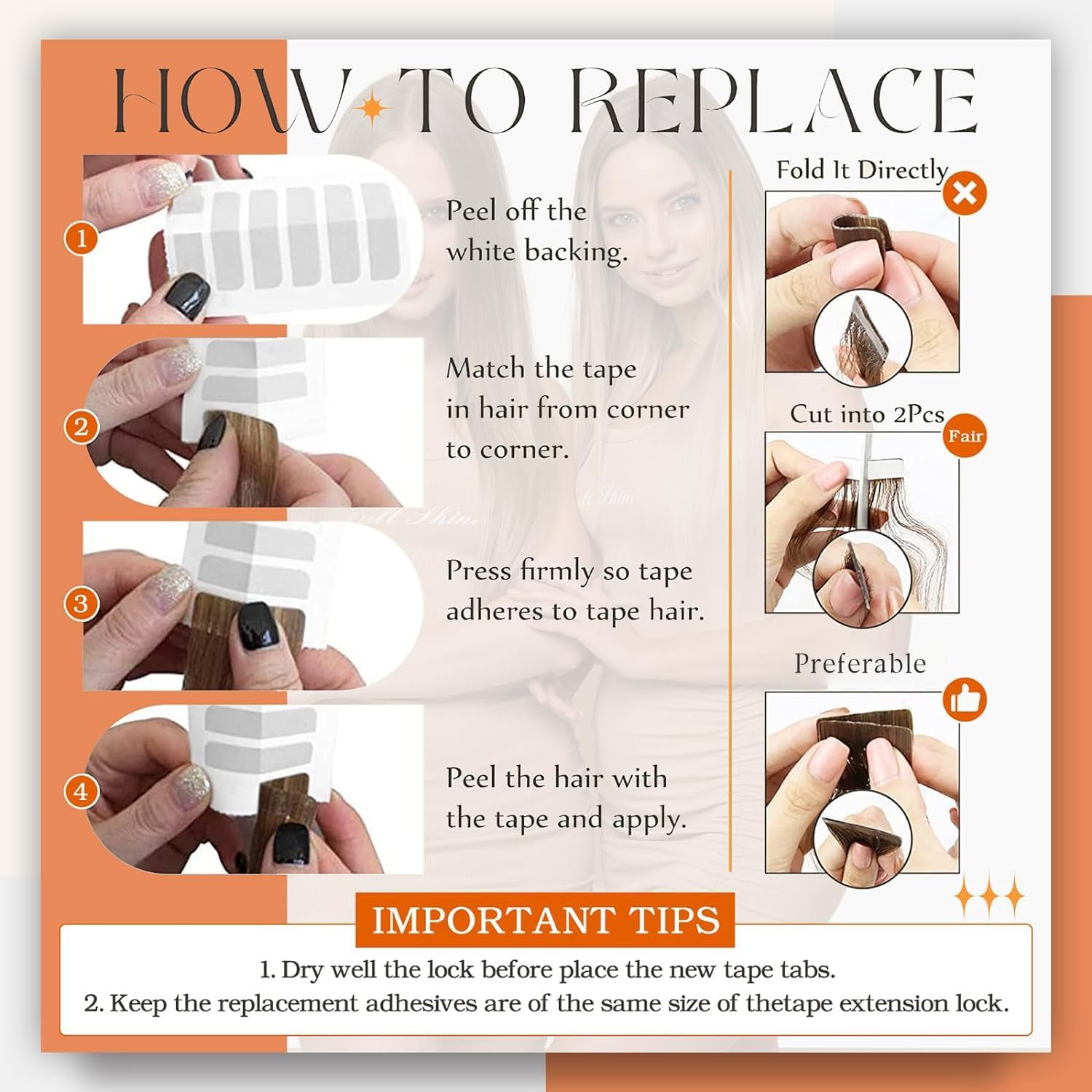 Cuidado sencillo para extensiones Full Shine para uso diario