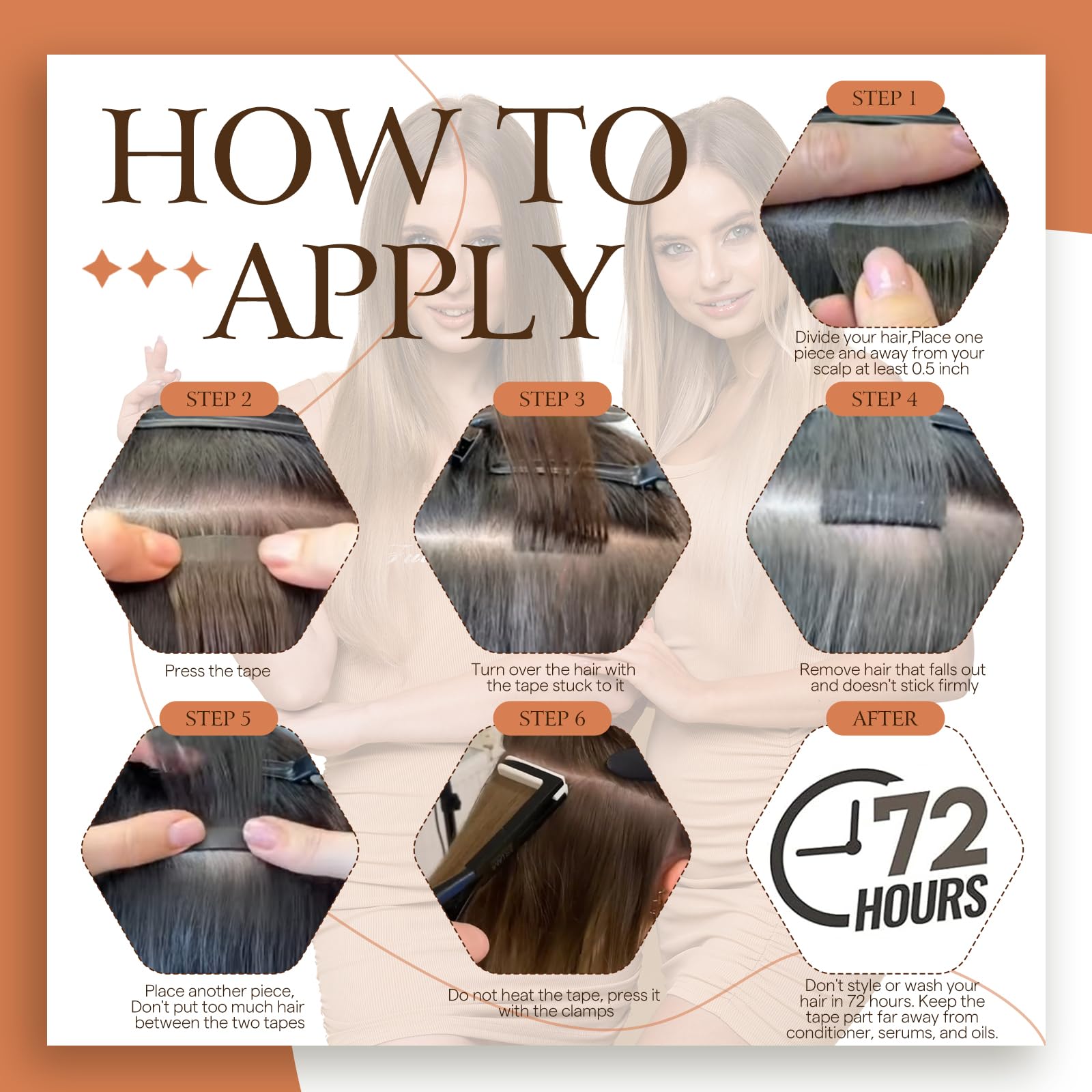 Paquete de 50 g con 20 piezas de extensiones Full Shine