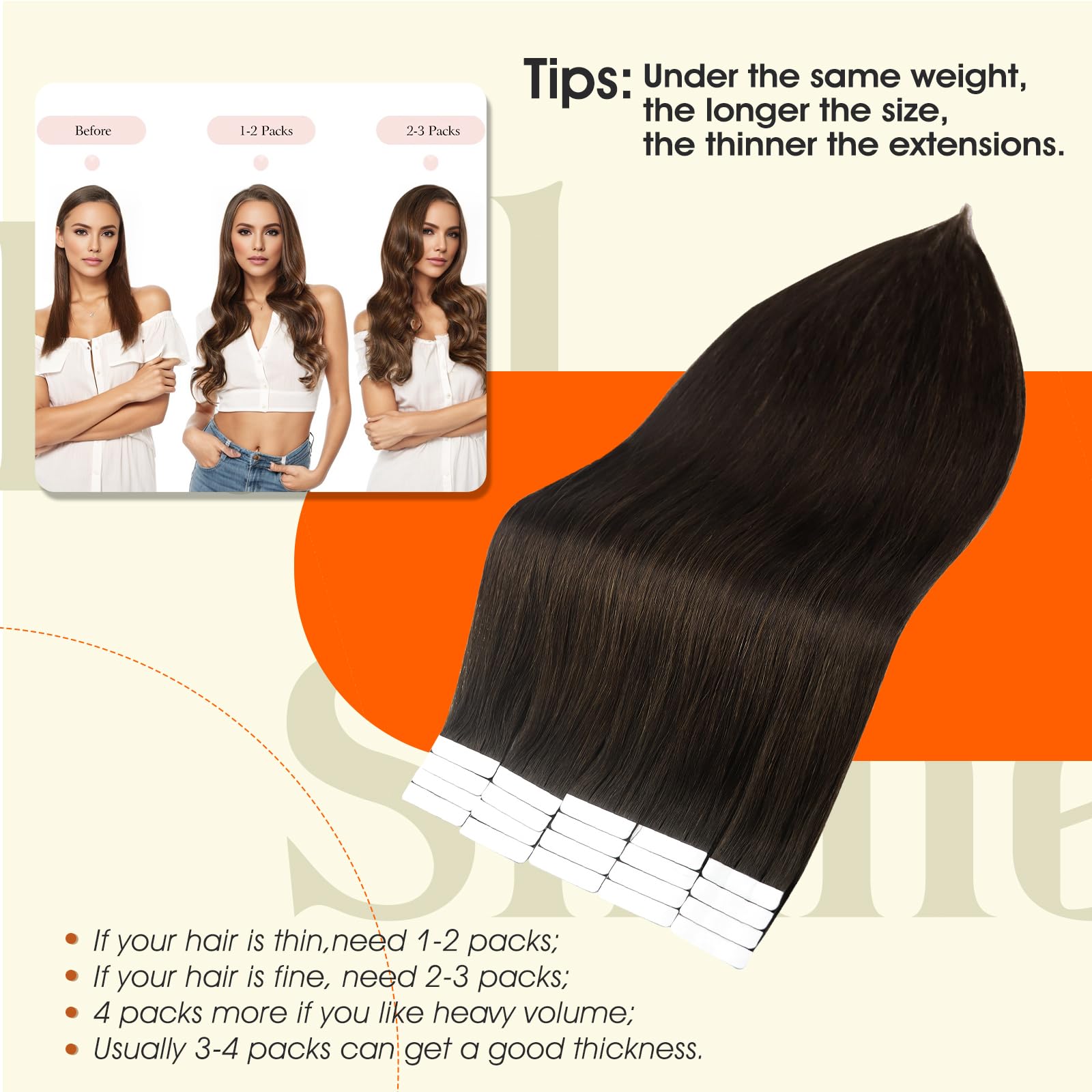 Pelo Remy de Full Shine suave, con menos enredos para peinados diarios.
