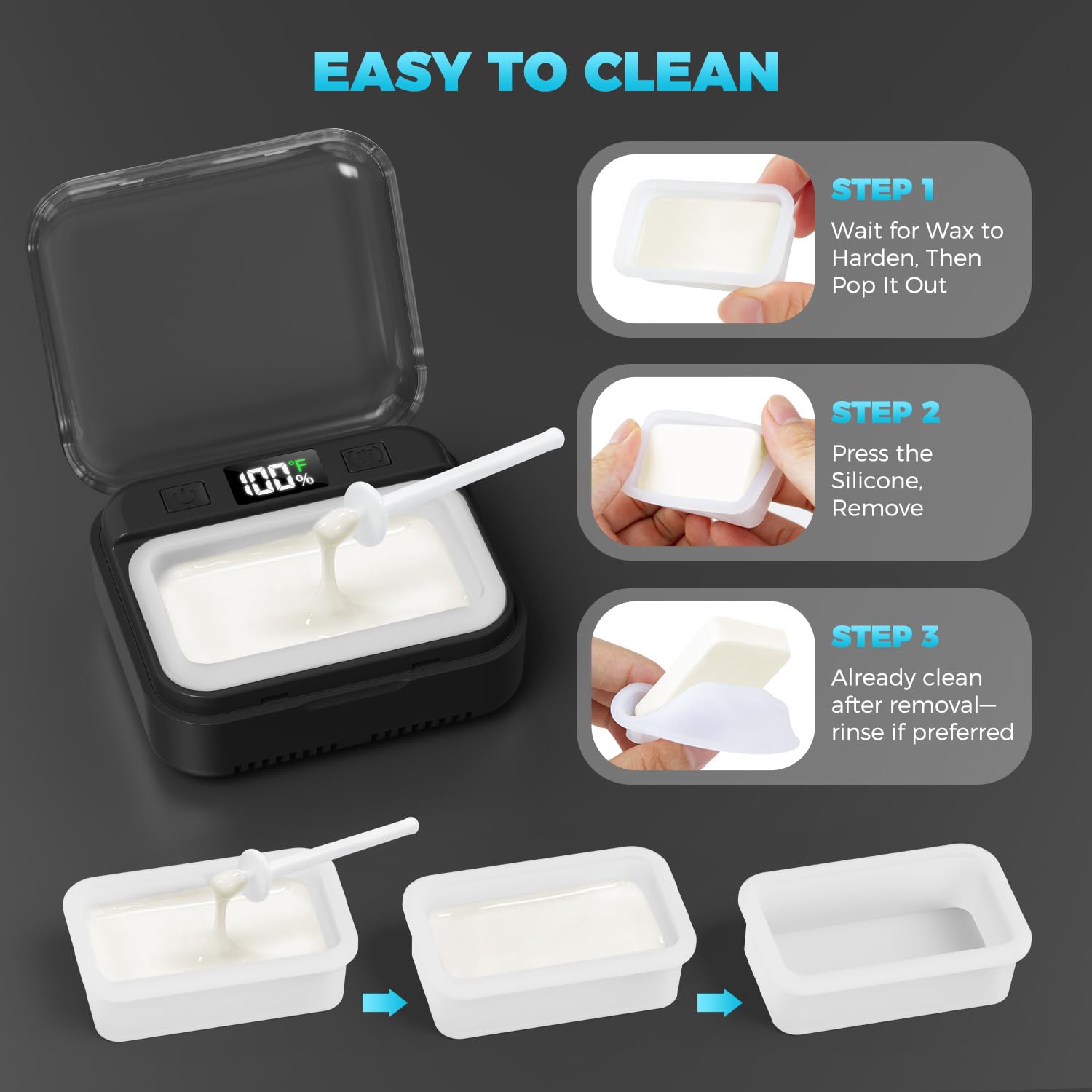 Cera de 100 g para áreas pequeñas y uso repetido.