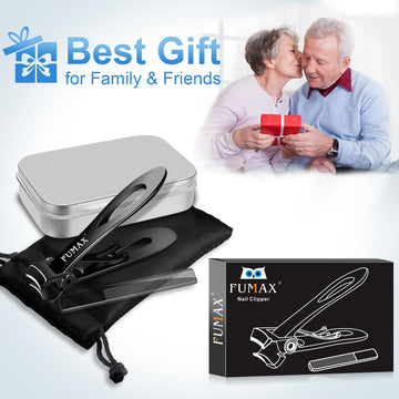 Cortauñas FUMAX pensado para personas mayores y familiares que cuidan uñas gruesas.