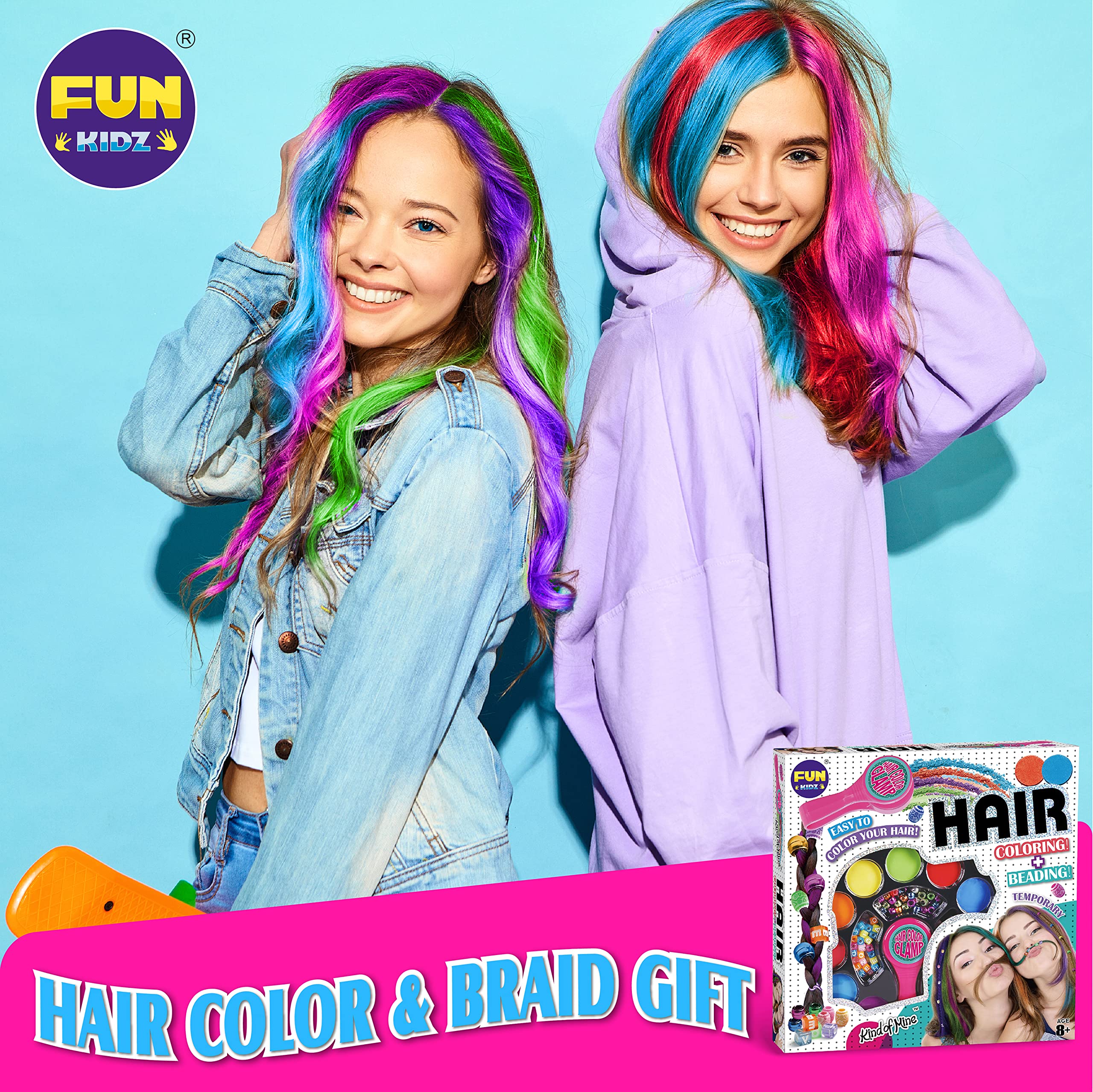 FunKidz pinces colorées pour changer facilement de couleur.