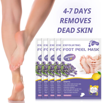 FUNNIR Foot Peeling Mask contents visible for easy setup.