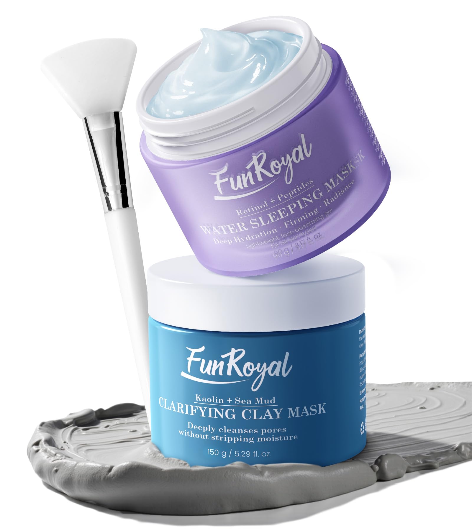 FunRoyal Glow Mask con arcilla detox poros: purifica y limpia profundamente