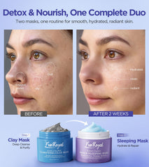 Mascarilla FunRoyal Glow con carbón activado para limpieza profunda de poros