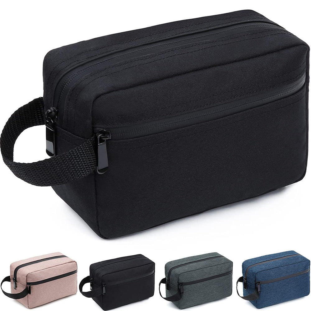 FUNSEED bolso de higiene de viaje negro para organizar artículos de aseo.