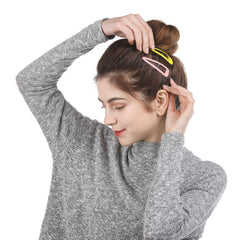 Pinza grande de 7 cm Funtopia, resistente para cabellos gruesos.