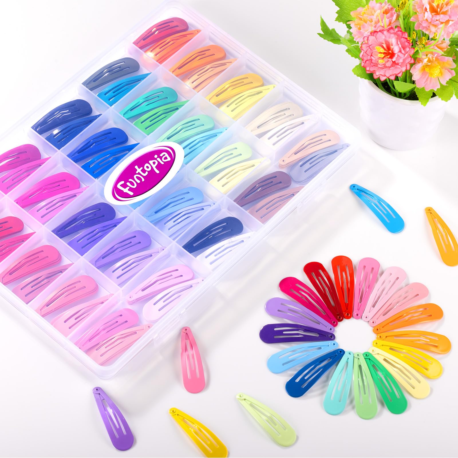 Funtopia pinzas cabello, opciones de peinado versátil para estilos rápidos.