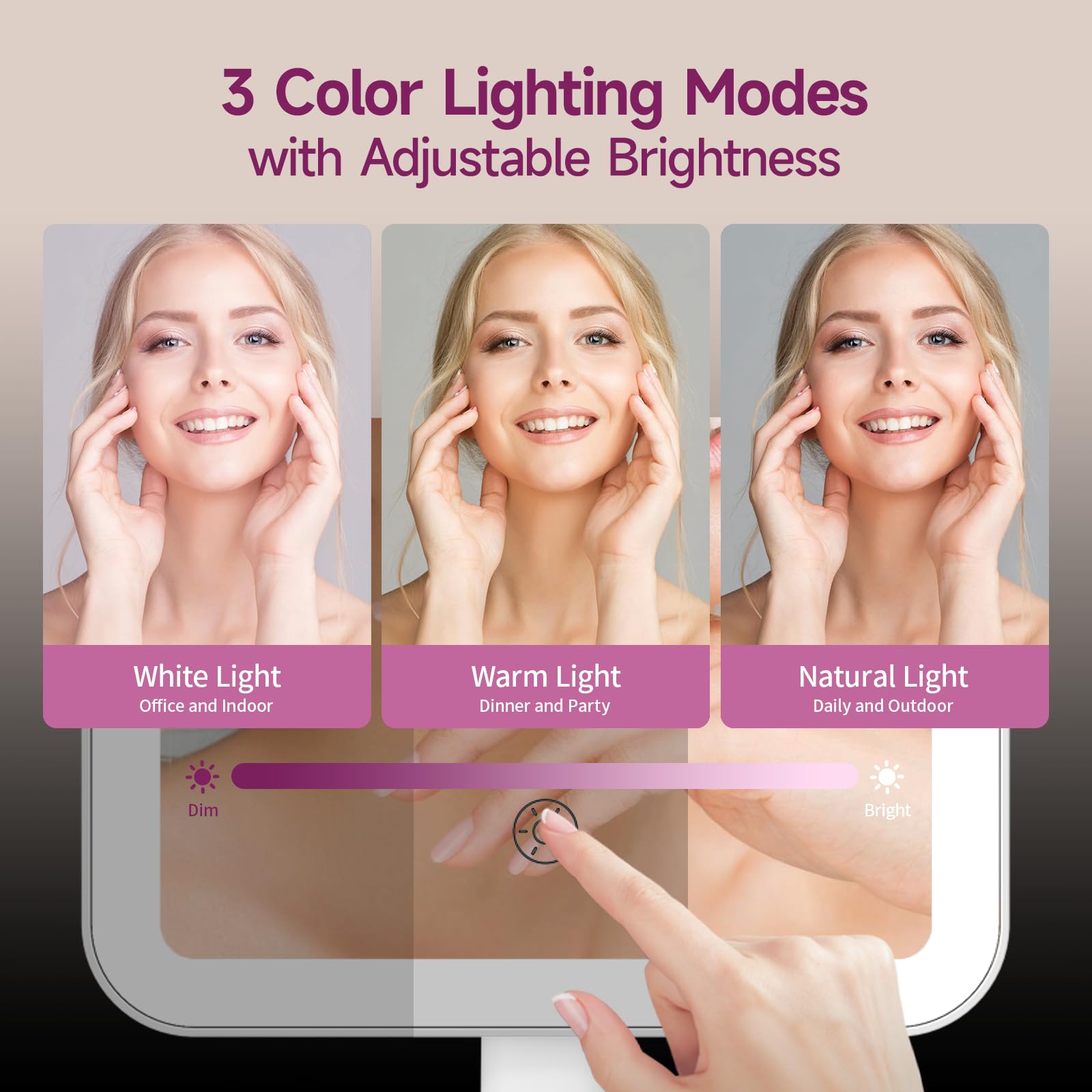 FUNTOUCH iluminación con diodos LED en tres colores para cualquier ocasión