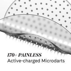Aplicación precisa de Fur parches microdart sobre el vello encarnado.
