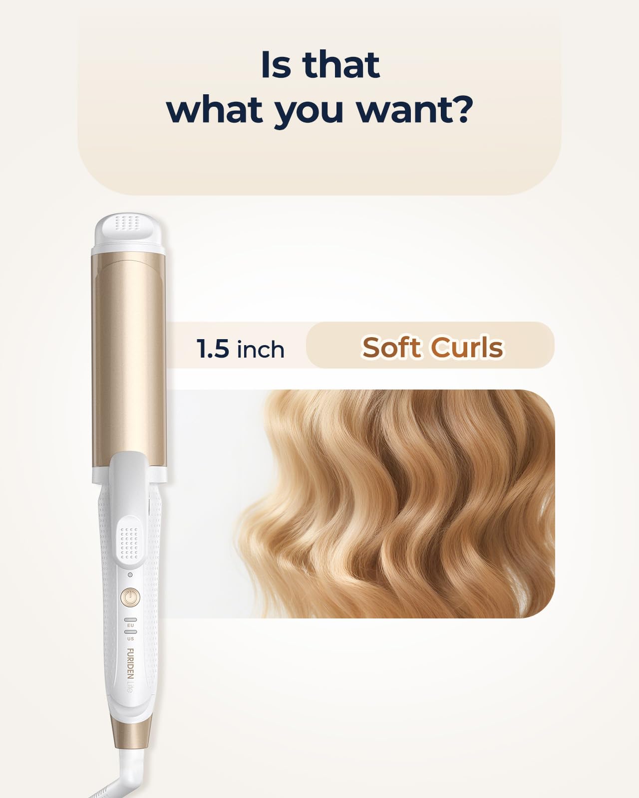 Ajustes de temperatura en Furiden Lite para frizz y volumen.