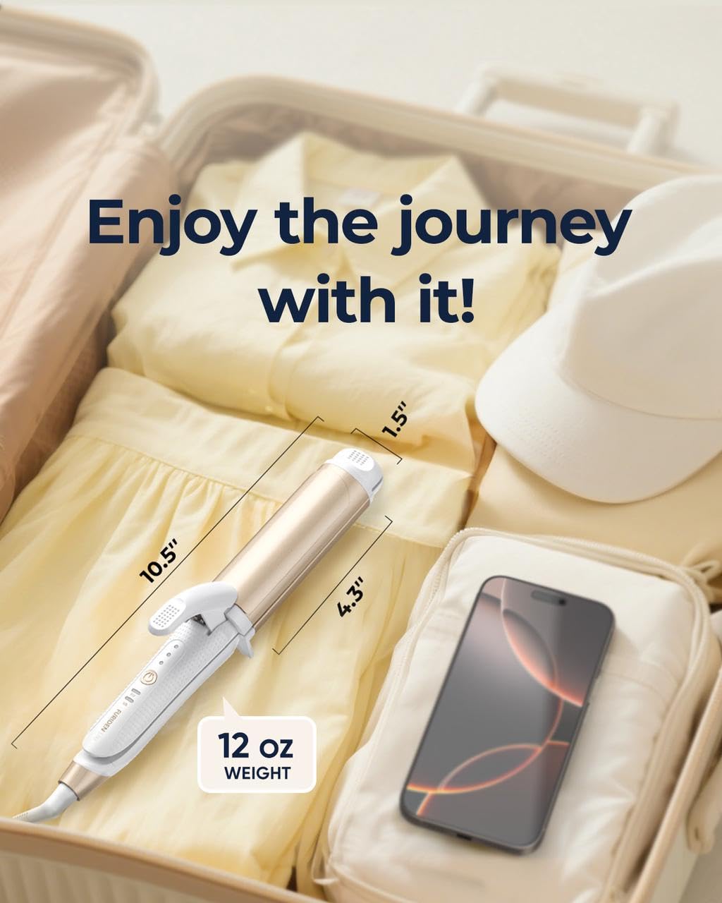 FURIDEN Lite compatible EU/US para peinar en cualquier destino.