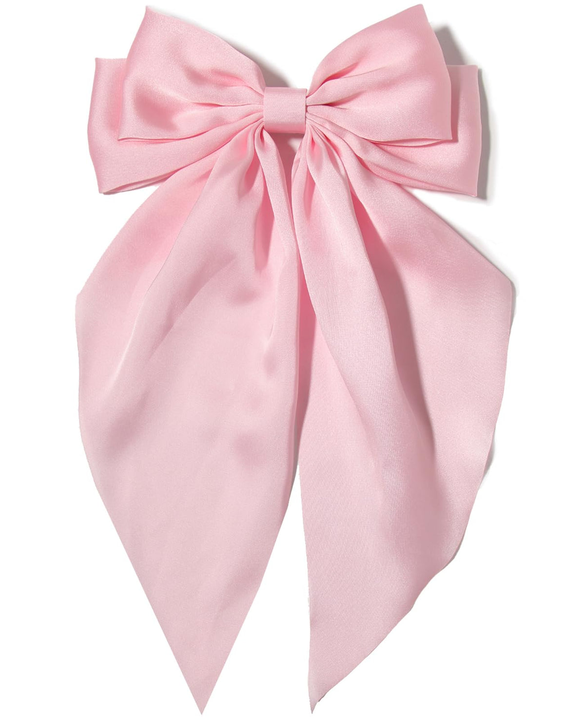 Pinza Furling Pompoms con lazo rosa grande para peinados elegantes