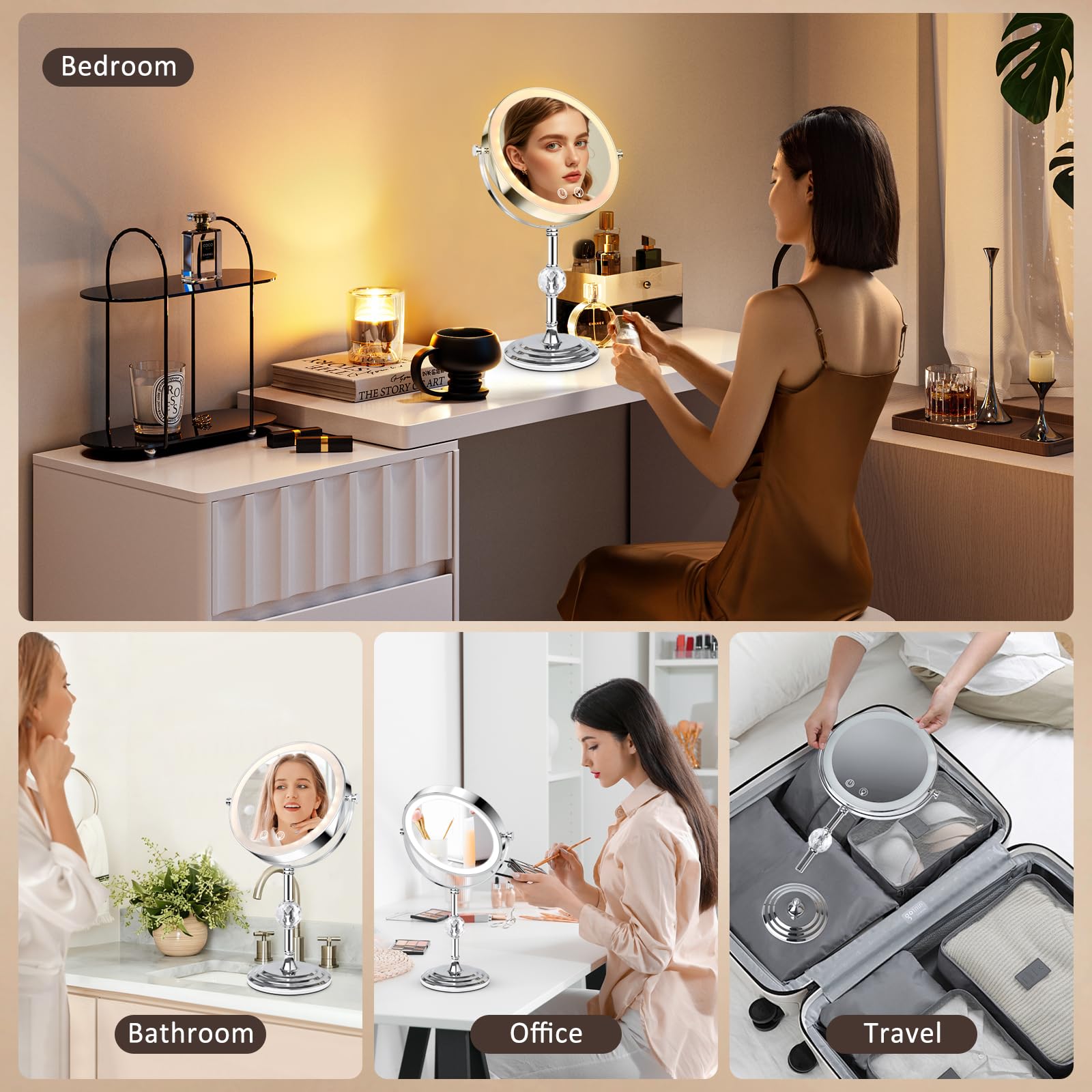 Base antideslizante desmontable para mesa o mano.