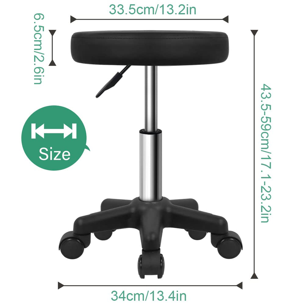 FURWOO taburete con asiento acolchado de 33,5 cm para mayor comodidad.