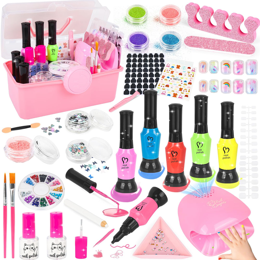 Set de esmaltes FUSPWEAO en 8 colores, seguro para uñas infantiles