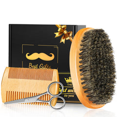 Futricy cepillo barba, primer plano, tacto suave para un acabado pulido.