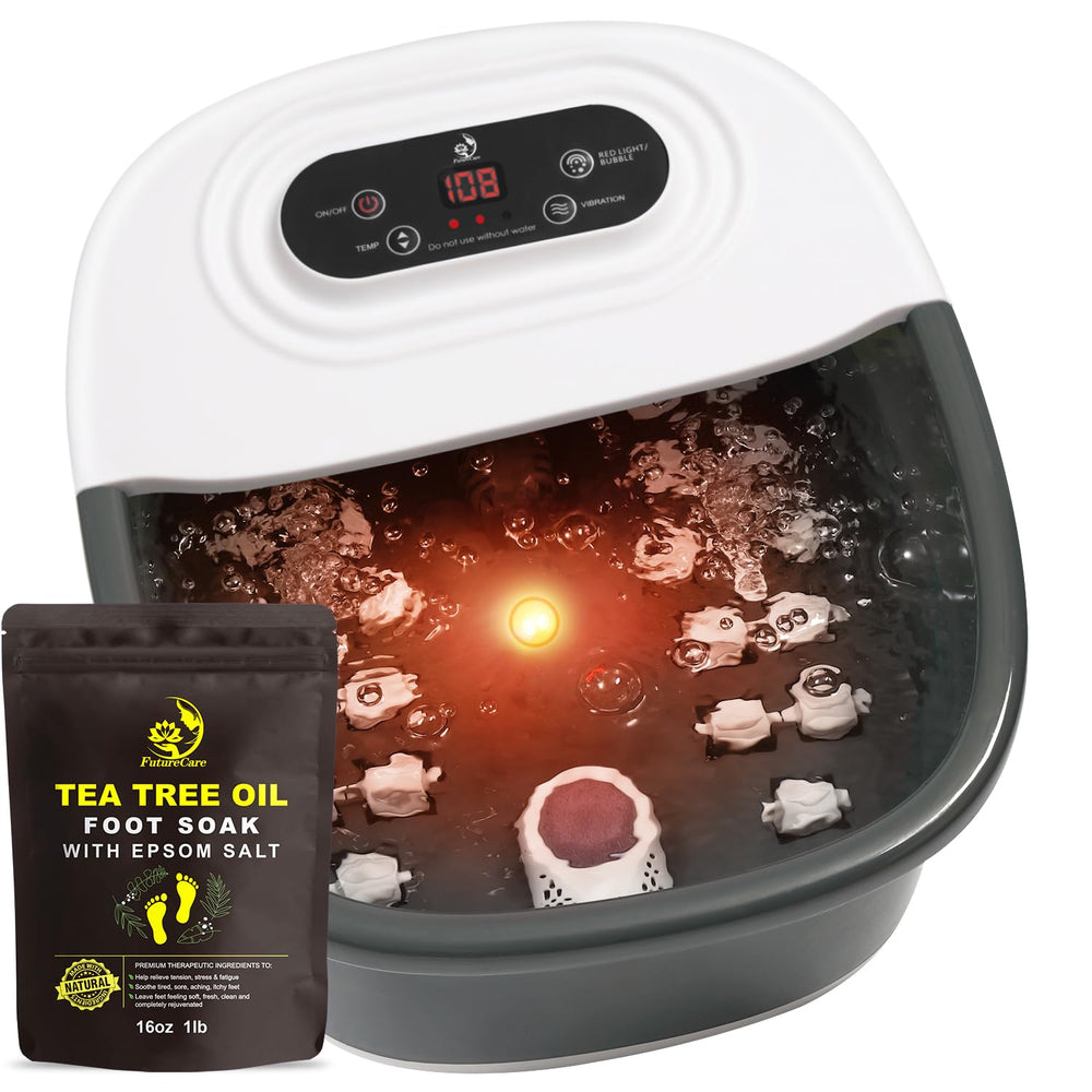 FutureCare Pie Spa: remojo con árbol de té para aroma suave y piel hidratada.