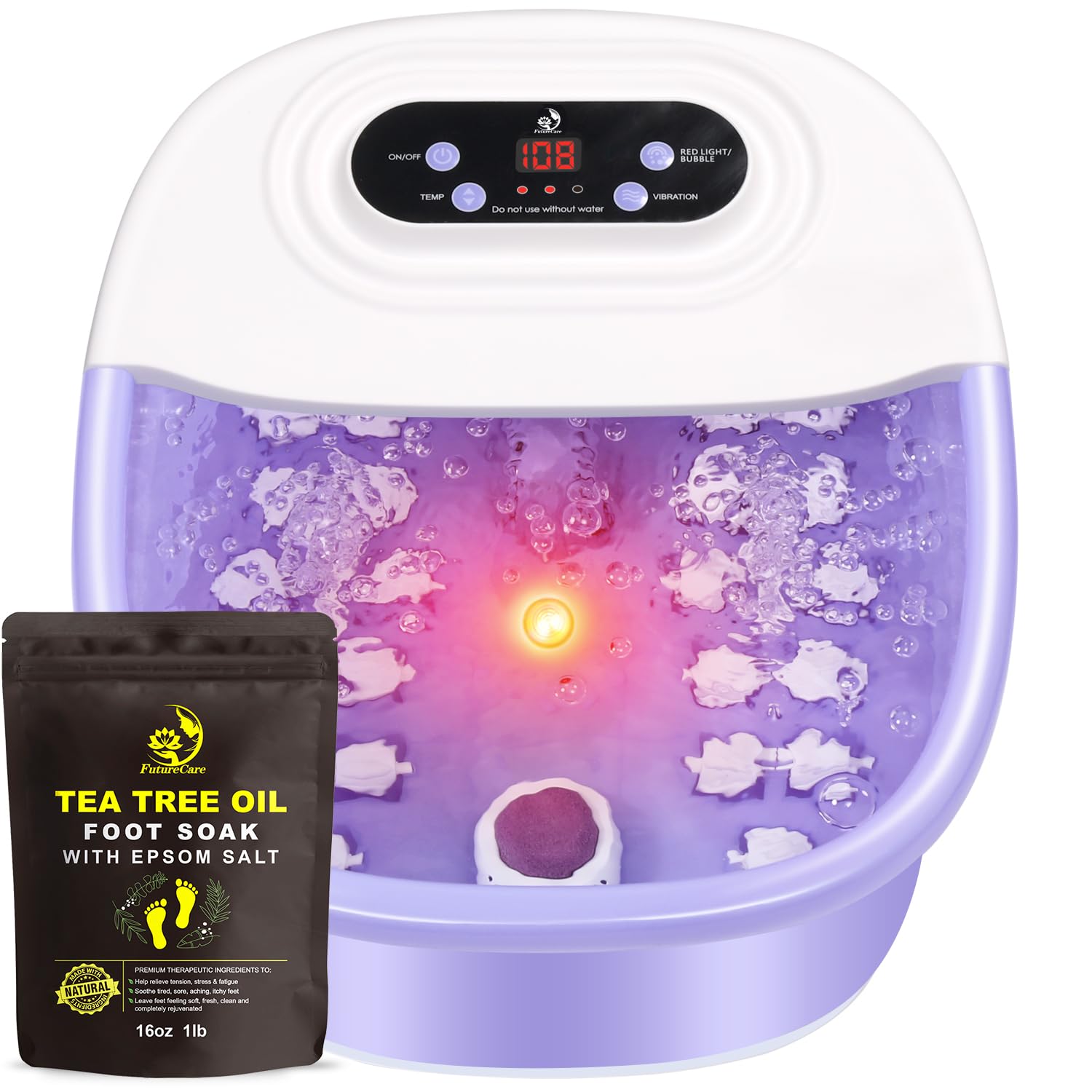 FutureCare spa de pies con calor y burbujas para relajación en casa