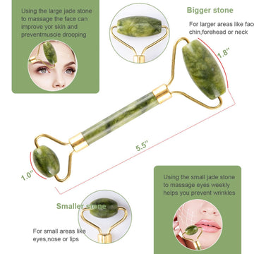 fuvooi Jade Gua Sha: rodillo pequeño para ojos relajantes