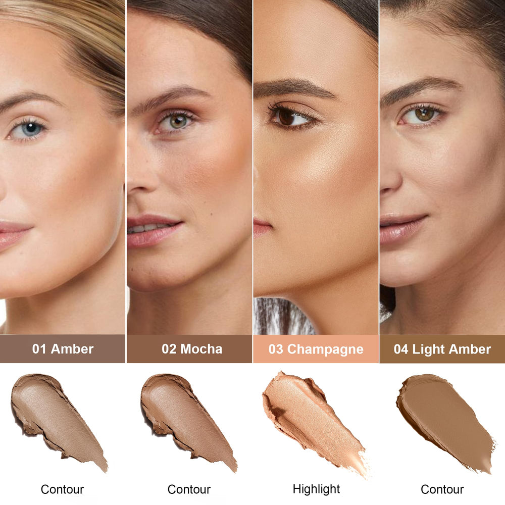 FV Contour and Bronzer Stick 02 Mocha applying to create natural shadow on face