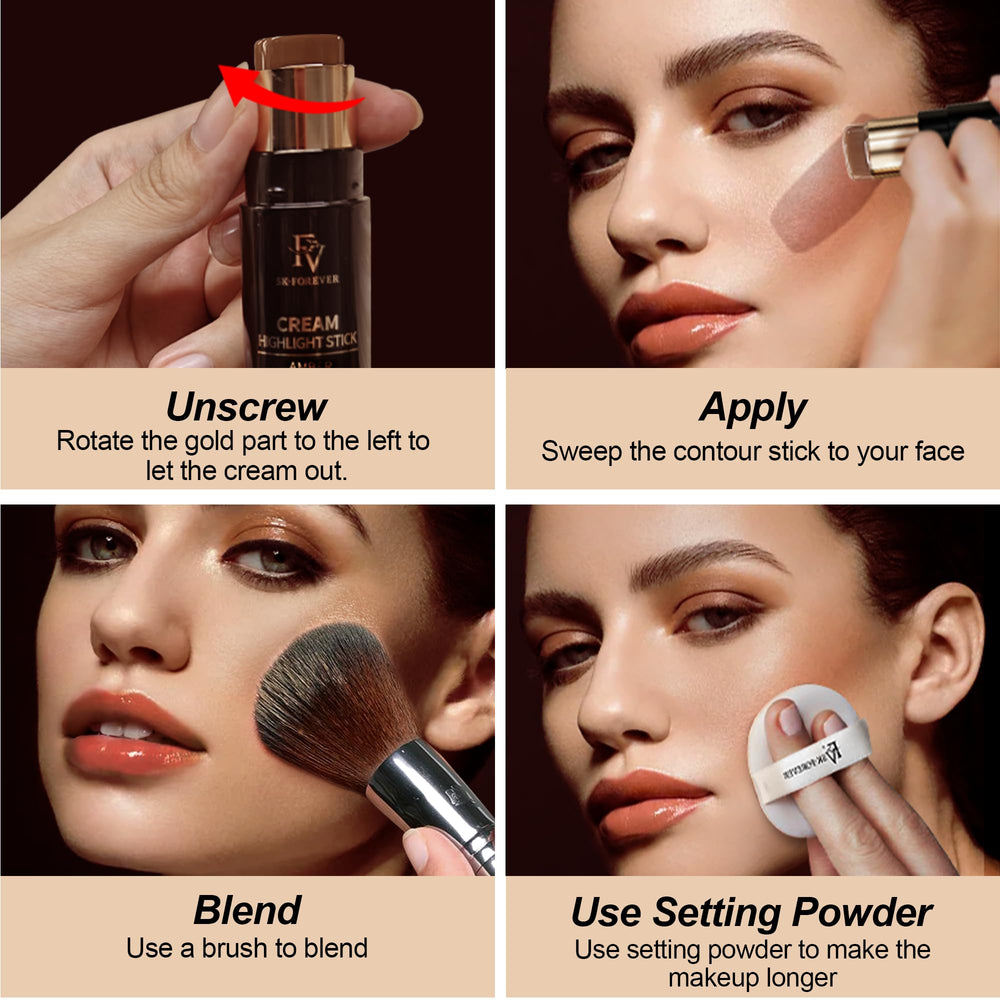 FV Contour and Bronzer Stick 02 Mocha talc-free formula ideal for sensitive skin