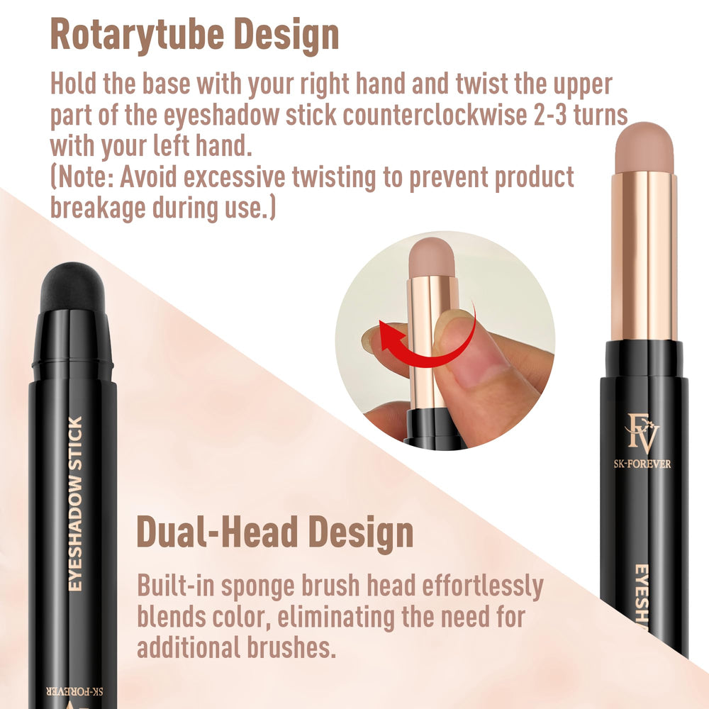 FV Sombra Crema Stick: aplicación fácil sin necesidad de herramientas.