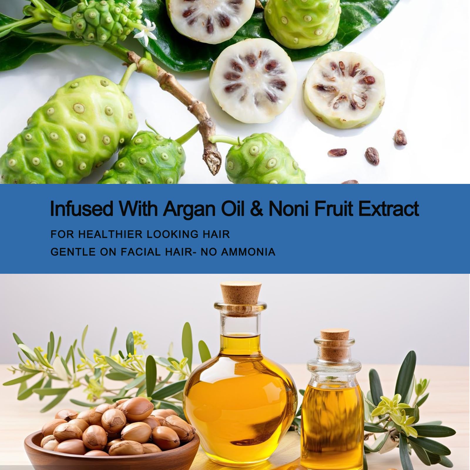 Fvquhvo Fórmula con argán y noni para cabello más saludable