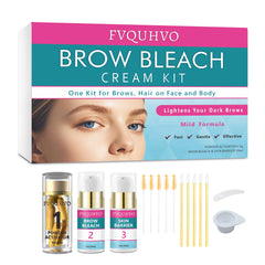 Fvquhvo decolorante de cejas: aplicación para tono más claro y natural.