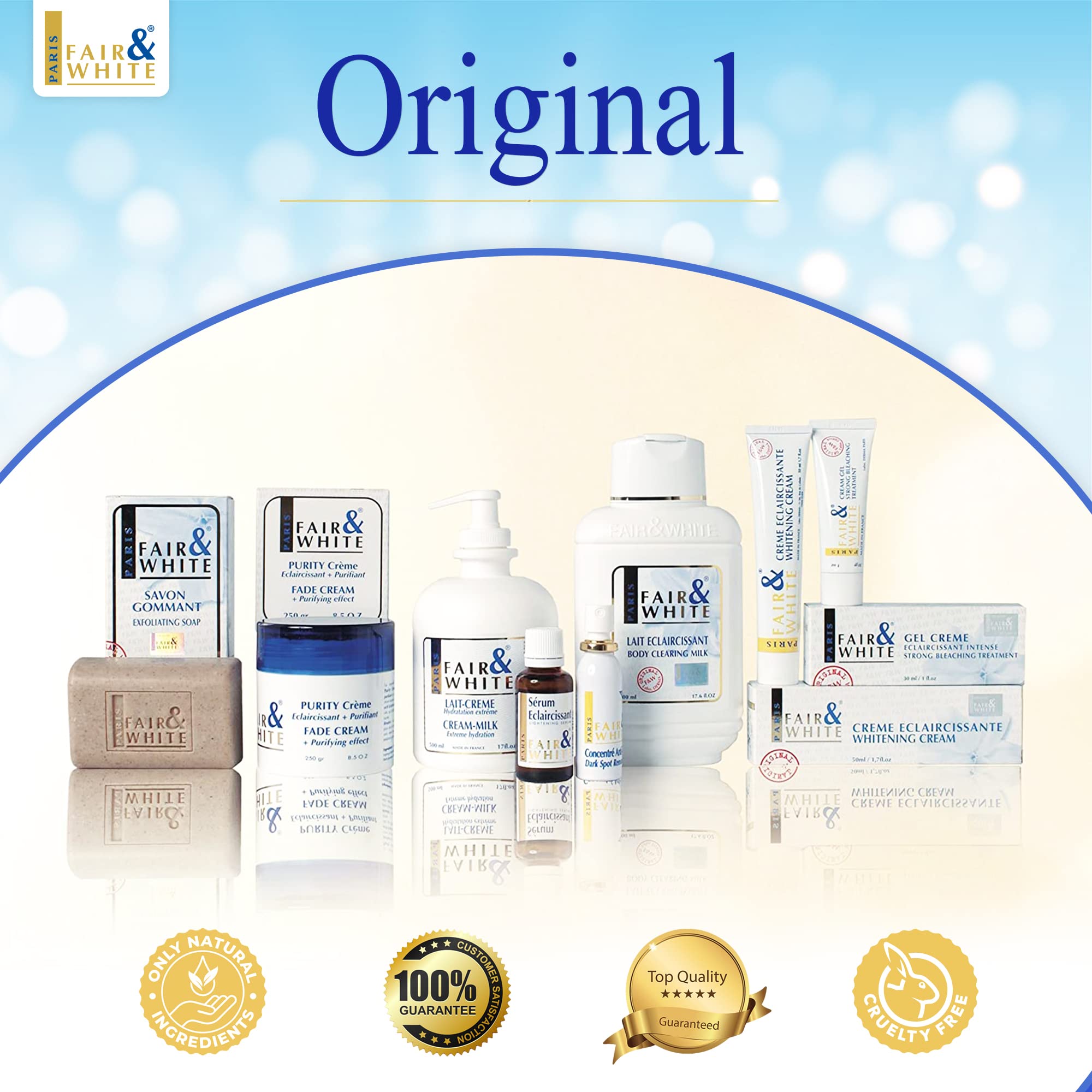 Resultados posibles con F&W: tono uniforme y brillo natural