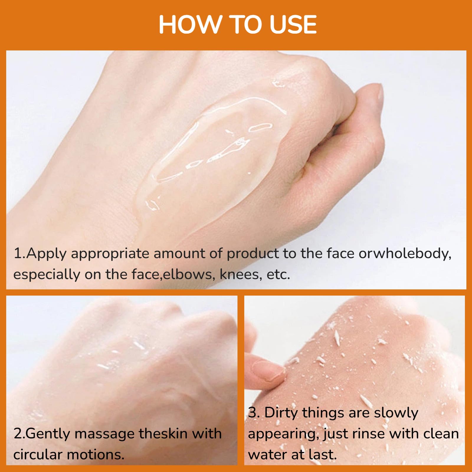 Fwcee Sltue exfoliante de naranja, ideal para ritual diario de cuidado.