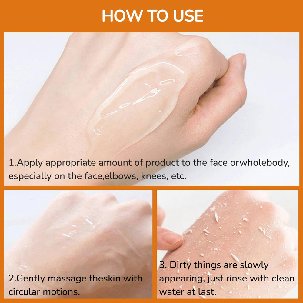 Fwcee Sltue exfoliante de naranja, ideal para ritual diario de cuidado.
