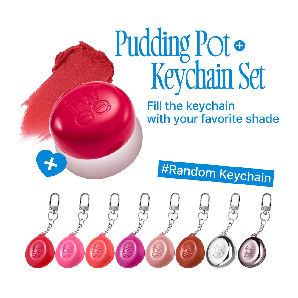 Fwee Blurry Pudding Pot lip swatch with creamy, blendable color.