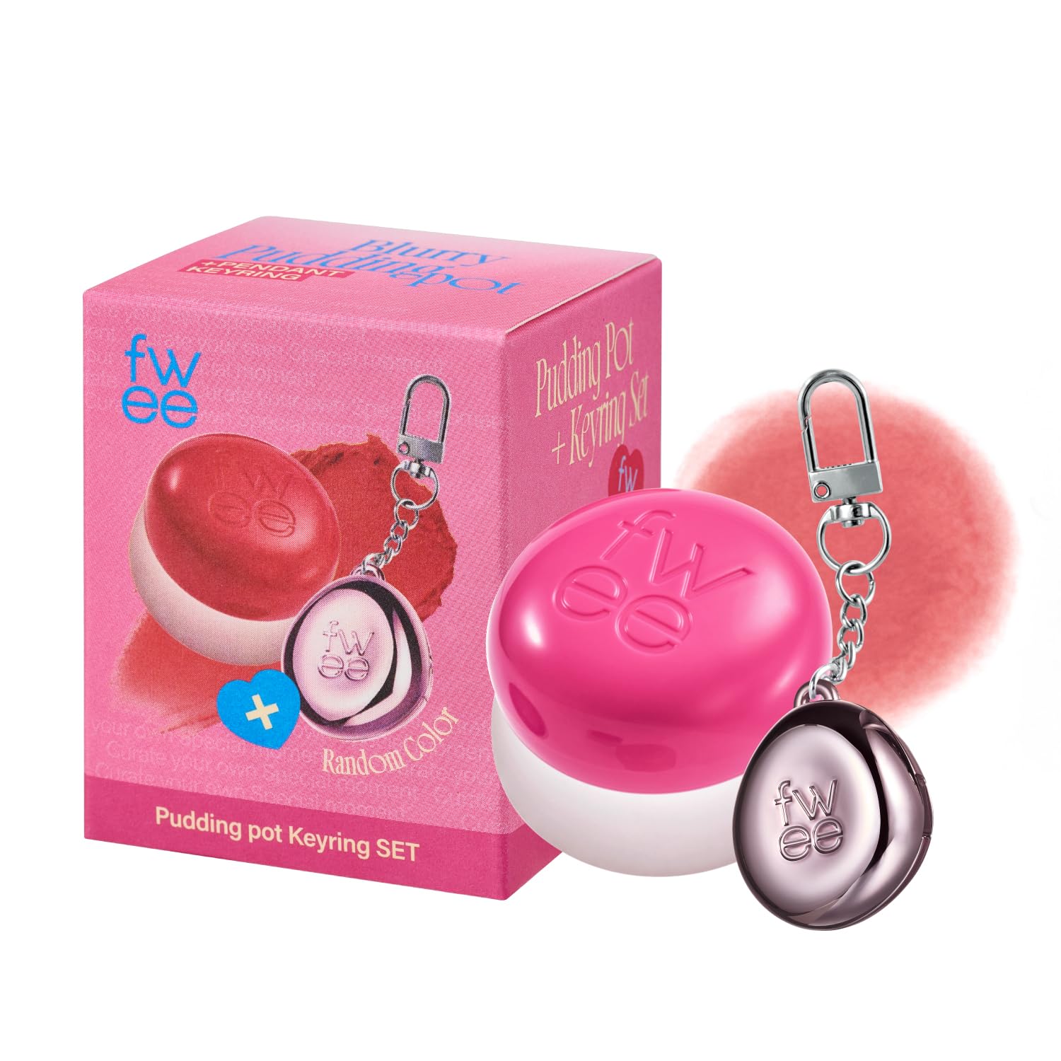 Fwee Blurry Pudding Pot packaging highlights compact travel design